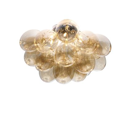 ByRydens - Stropné svietidlo GROSS 6xG9/8W/230V dymové/hnedé priemer 70 cm