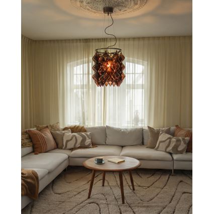 ByRydens - Závesný luster GEMMA na lanku 1xE27/5W/230V