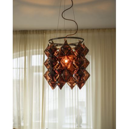 ByRydens - Závesný luster GEMMA na lanku 1xE27/5W/230V