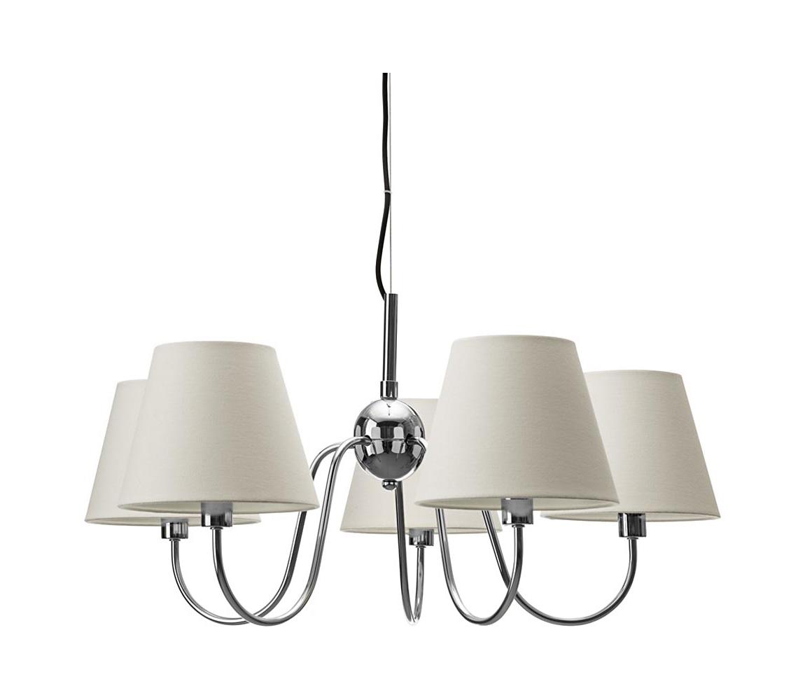 ByRydens 4202720-6510 - Závesný luster na lanku LYNF 5xE14/8W/230V chróm/biela 4202720-6510