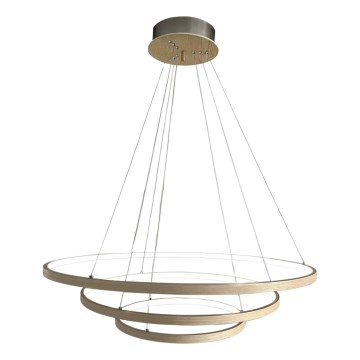 ByRydens - LED Luster na lanku TRIONE LED/45W/230V hnedá pr. 80 cm