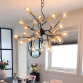 ByRydens - Luster na lanku HEROES 24xE27/5W/230V čierna pr. 80 cm