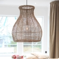 ByRydens - Luster na lanku SEAGRASS 1xE27/8W/230V béžová pr. 49 cm