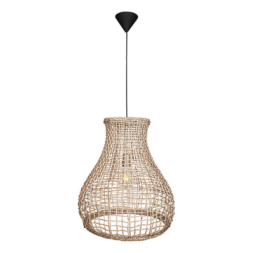 ByRydens - Luster na lanku SEAGRASS 1xE27/8W/230V béžová pr. 49 cm
