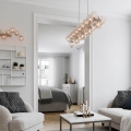 ByRydens - Luster na lanku SPLENDOR 25xG9/5W/230V dymová/hnedá