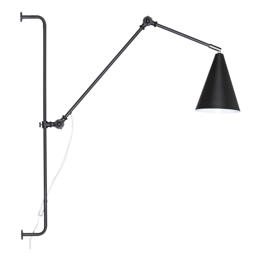 ByRydens - Nástenná lampa YUKON 1xE27/5W/230V čierna