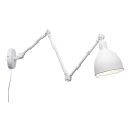 ByRydens - Stmievateľná nástenná lampa BAZAR 1xE27/5W/230V biela