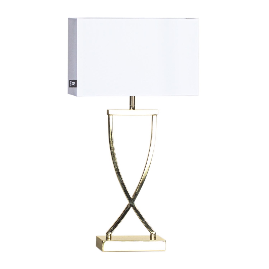 ByRydens - Stolná lampa OMEGA 1xE27/5W/230V biela/zlatá