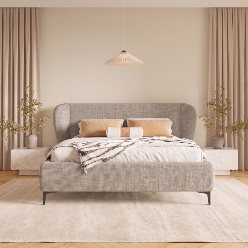Čalúnená posteľ bez matraca DALIA 160x200 cm šedá