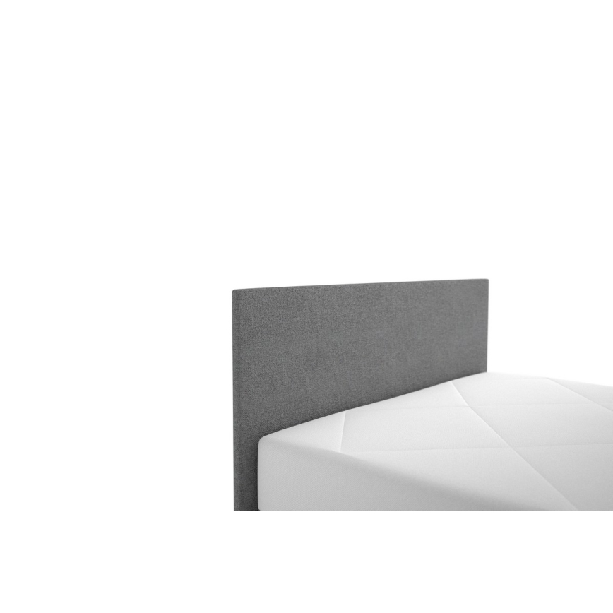 Čalúnená posteľ s úložným priestorom a matracom DARIA 120x200 cm sivá