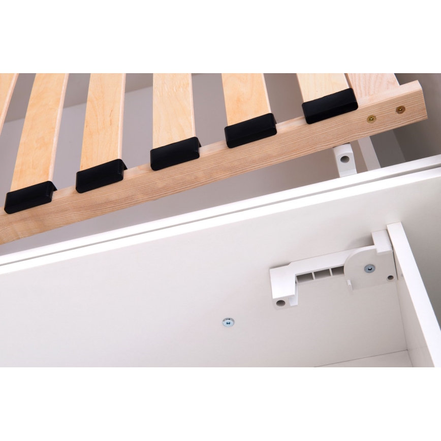 Čalúnená posteľ MARIA ONE 90x200 cm s matracom a úložným priestorom taupe