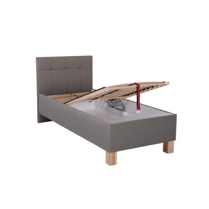 Čalúnená posteľ MARIA ONE s matracom a úložným priestorom 90x200 cm taupe