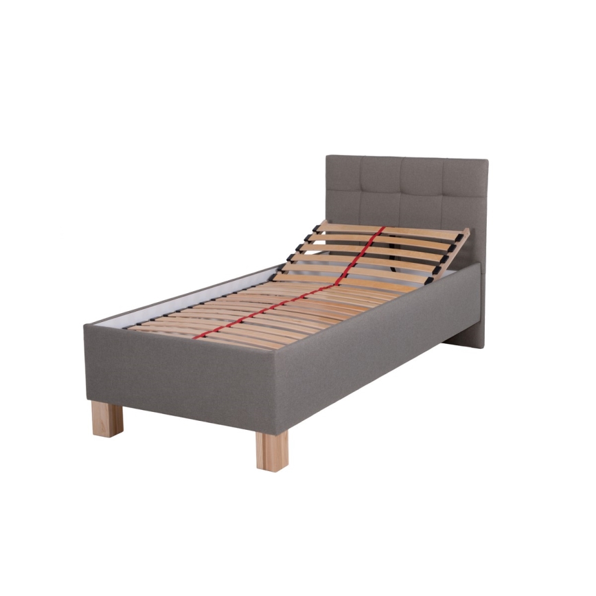 Čalúnená posteľ MARIA ONE s matracom a úložným priestorom 90x200 cm taupe