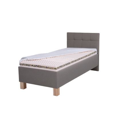 Čalúnená posteľ MARIA ONE s matracom a úložným priestorom 90x200 cm taupe
