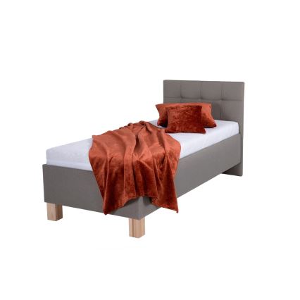 Čalúnená posteľ MARIA ONE s matracom a úložným priestorom 90x200 cm taupe