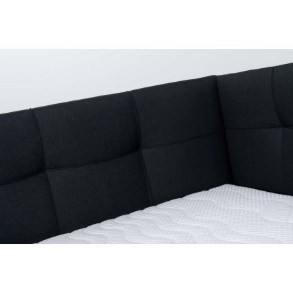 Čalúnená posteľ s matracom a úložným priestorom MARIA PETITE 120x200 cm antracit