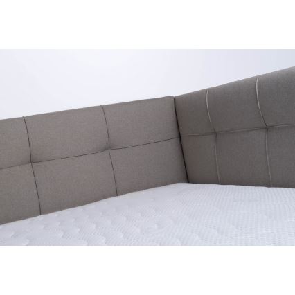 Čalúnená posteľ s matracom a úložným priestorom MARIA PETITE 120x200 cm taupe