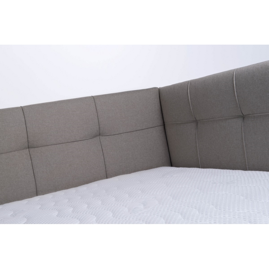 Čalúnená posteľ s matracom a úložným priestorom MARIA PETITE 120x200 cm taupe