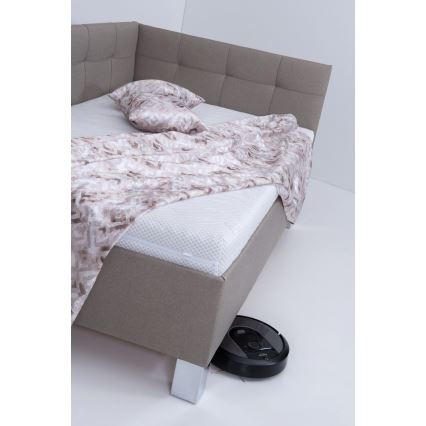 Čalúnená posteľ s matracom a úložným priestorom MARIA PETITE 120x200 cm taupe