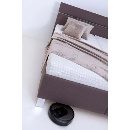 Čalúnená posteľ s úložným priestorom ALIS 160x200 cm, bez matraca, hnedá