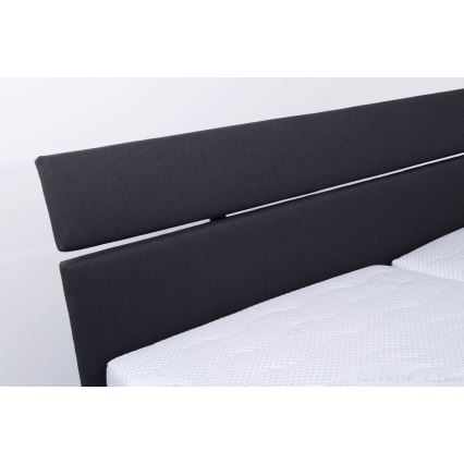 Čalúnená posteľ s úložným priestorom bez matraca ALIS 180x200 cm antracit
