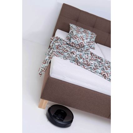 Čalúnená posteľ s úložným priestorom bez matraca MARIA 160x200 cm hnedá