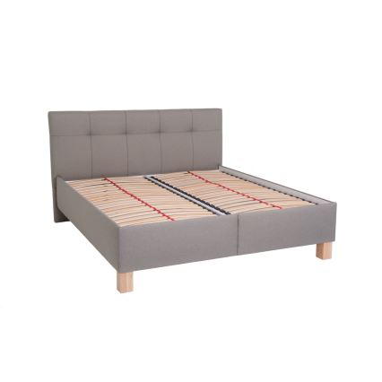 Čalúnená posteľ s úložným priestorom bez matraca MARIA 160x200 cm taupe