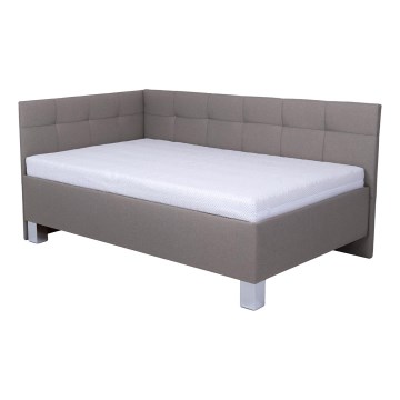 Čalúnená posteľ s úložným priestorom bez matraca MARIA PETITE 120x200 cm taupe