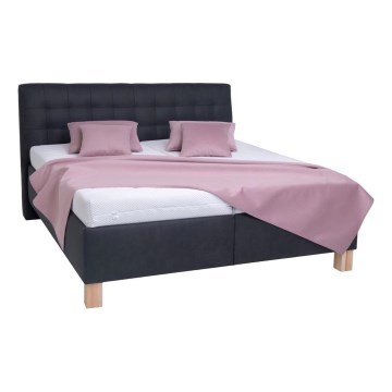 Čalúnená posteľ s úložným priestorom bez matraca VIOLET 180x200 cm antracit