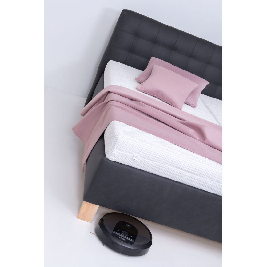 Čalúnená posteľ s úložným priestorom bez matraca VIOLET 180x200 cm antracit