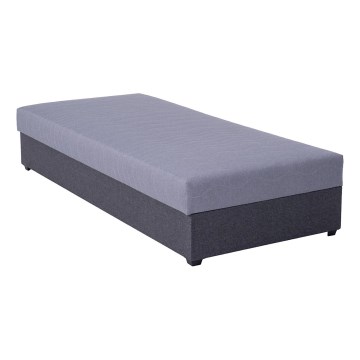 Čalúnená váľanda s úložným priestorom JACOB XL nosnosť 130 kg 90x200 cm šedá