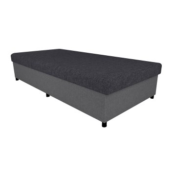 Čalúnená válenda s úložným priestorom CORY 80x200 sivá