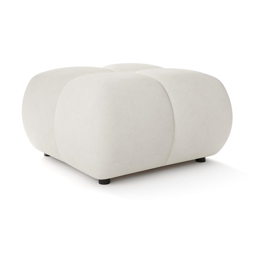 Čalúnený taburet ALMADA 72x72 cm béžový