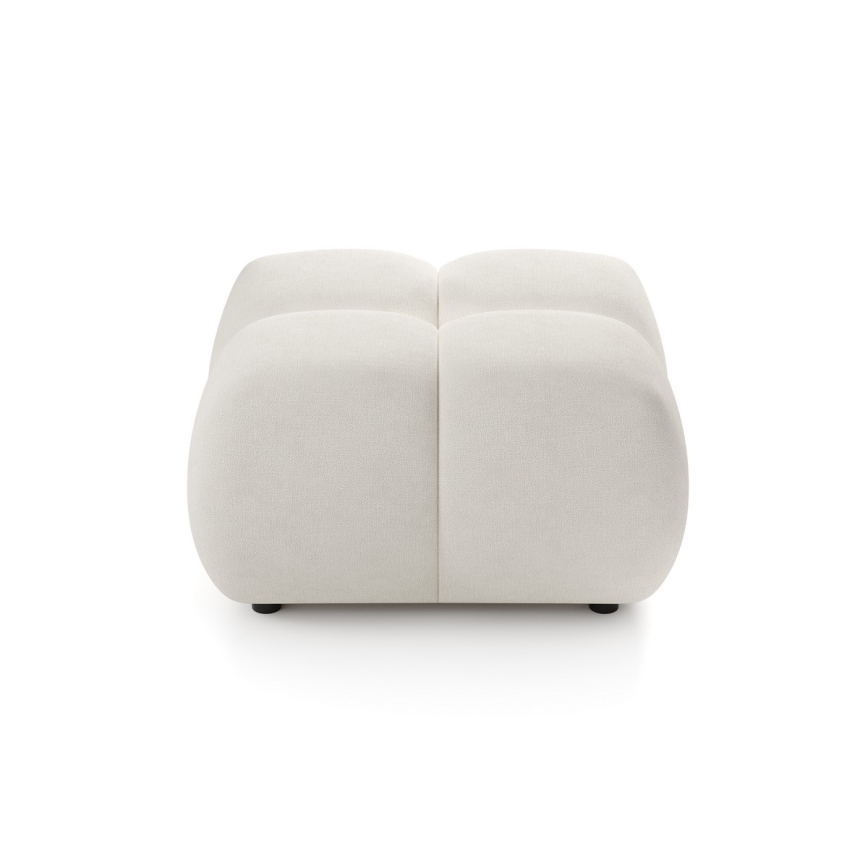 Čalúnený taburet ALMADA 72x72 cm béžový