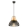 Candelabru MONZA 1xE27/40W/230V priemer 29 cm čierny/zlatý
