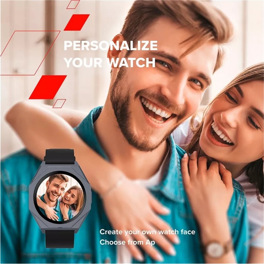Canyon - Inteligentné hodinky OTTO IP68 strieborná