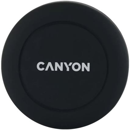Canyon - Magnetický držiak telefónu do auta okrúhly čierna