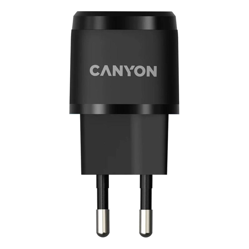Canyon - Rychlonabíjací adaptér Power Delivery 20W čierna