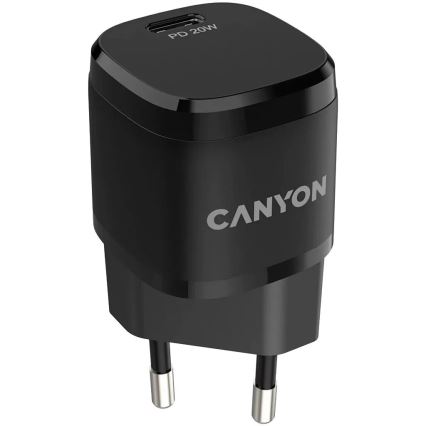 Canyon - Rychlonabíjací adaptér Power Delivery 20W čierna