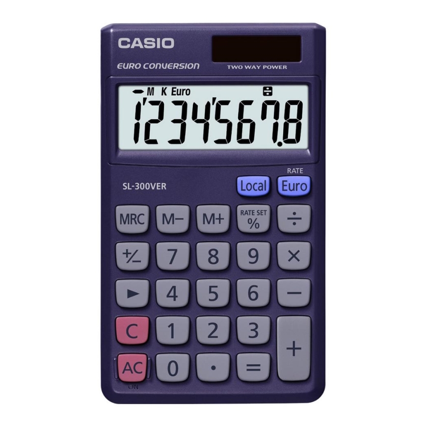 Casio - Vrecková kalkulačka 1xLR54 modrá