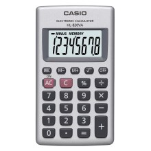 Casio - Vrecková kalkulačka 1xLR54 strieborná