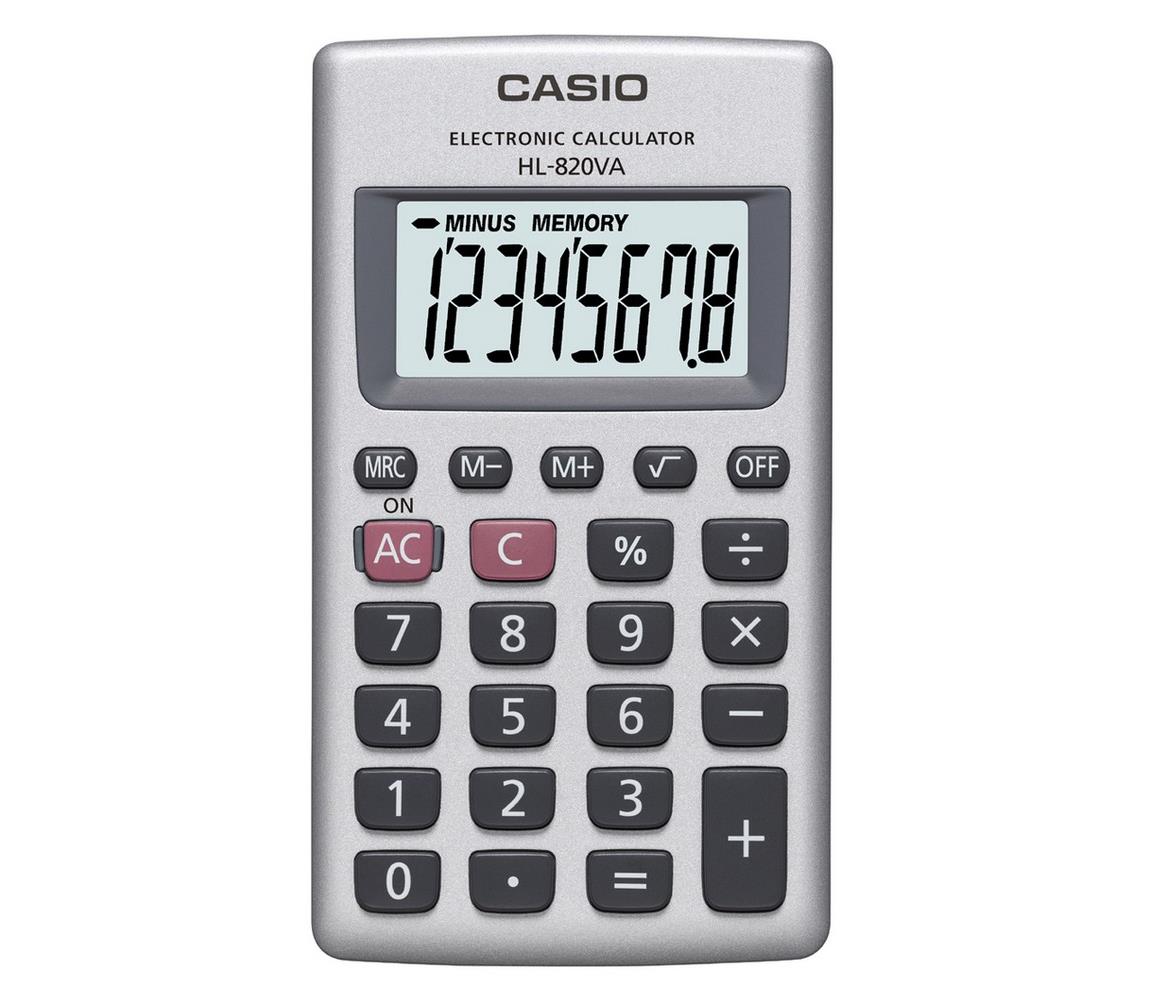 Casio Casio - Vrecková kalkulačka 1xLR54 strieborná