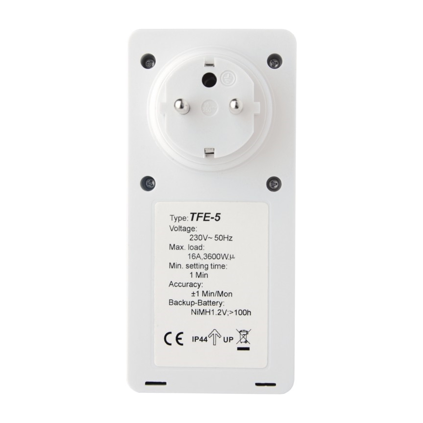 Časový spínač digitálny von. 230V/16A IP44