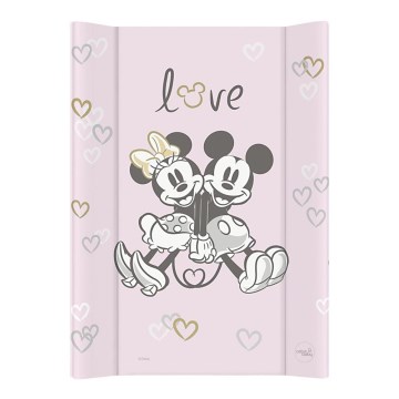 CebaBaby- Prebaľovacia podložka s pevnou doskou dvojhranná DISNEY 50x70 cm ružová