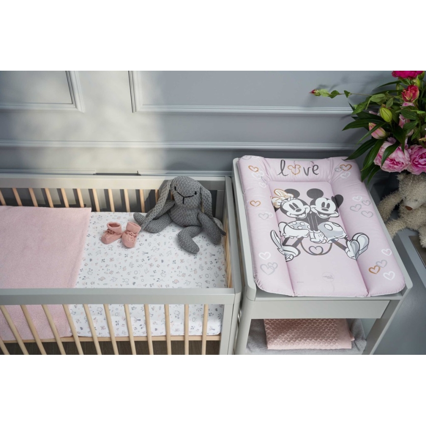 CebaBaby - Prebaľovacia podložka s trojhranná DISNEY Disney 50x70 cm ružová