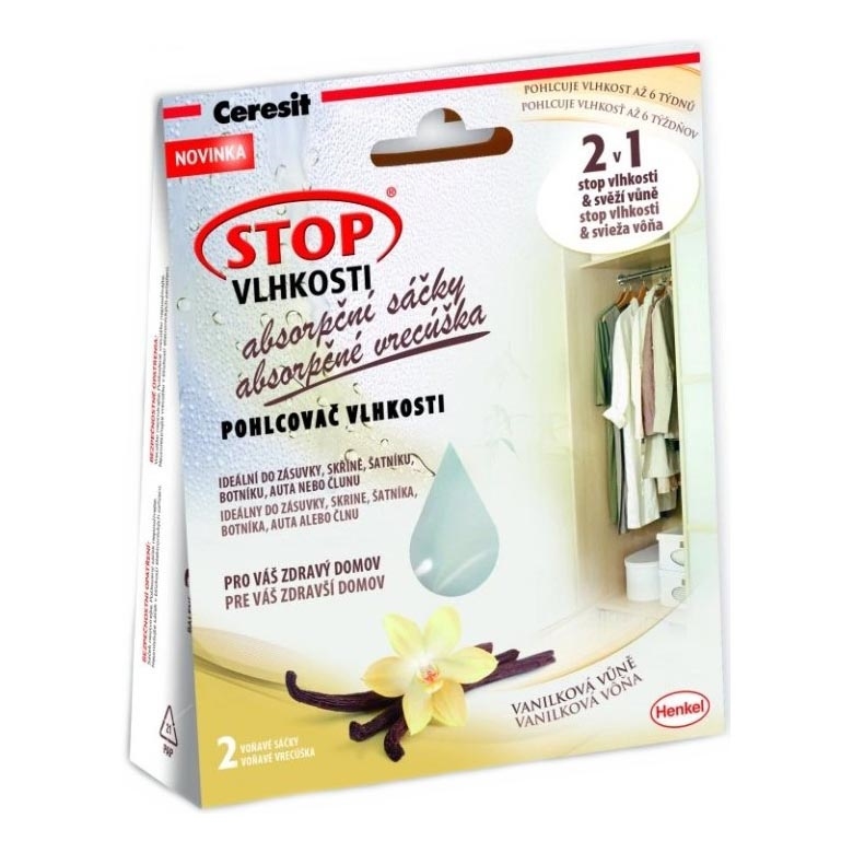 Ceresit - Absorpčné vrecká 2x 50 g, vôňa vanilky