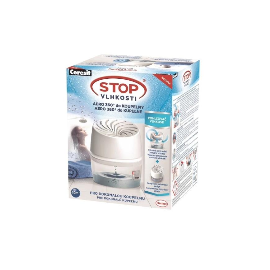 Ceresit - Odvlhčovač vzduchu do kúpeľne AERO 360° biela
