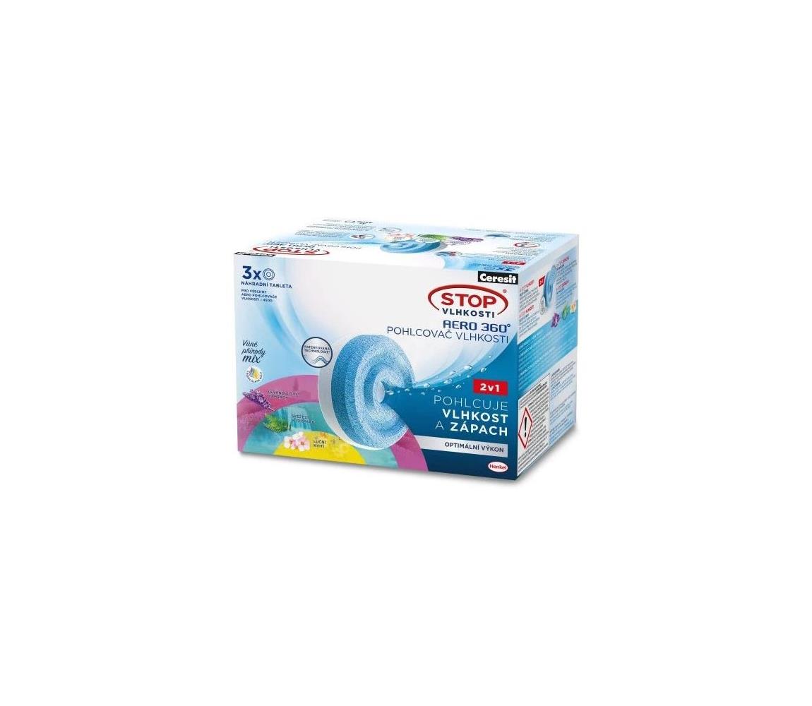 Ceresit - Tablety do odvlhčovača 2v1 AERO 360° 3x 450 g trojbalenie CER-2629453