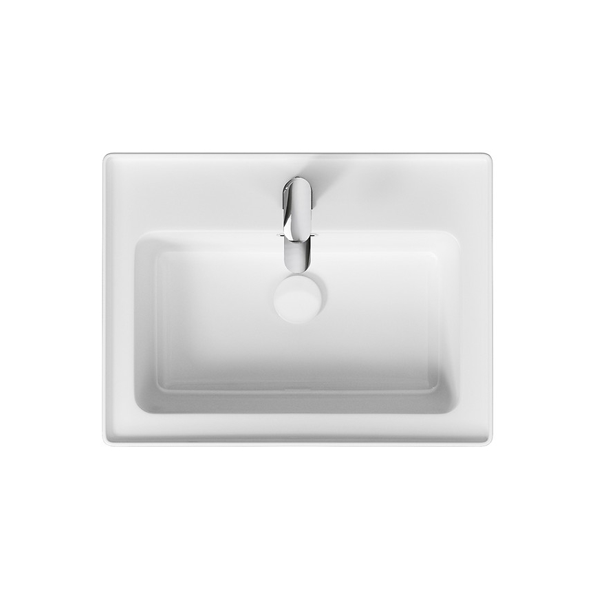 Cersanit K114-006 - Zapustené umývadlo CREA 44,5x60 cm keramika/lesklá biela