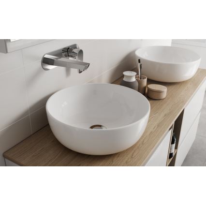 Cersanit K116-047-ECO - Umývadlo na dosku MODUO pr. 35 cm keramika/lesklá biela